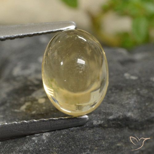 1.95ct 天然 浅金黄色 黄水晶, 椭圆形, 透明