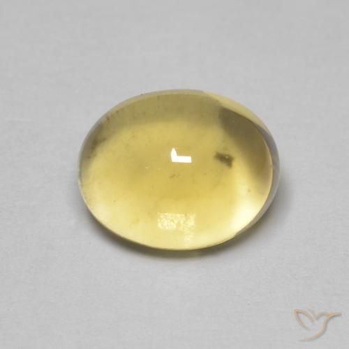 2.45克拉天然黄水晶，椭圆形，透明