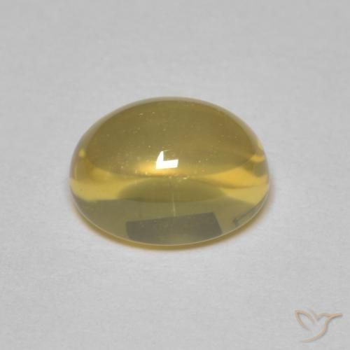 2.45克拉天然黄水晶，椭圆形，透明