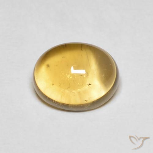 2.11ct 天然 淡黄色 黄水晶, 椭圆形, 透明