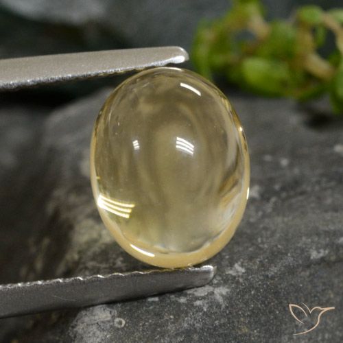 2.52ct 天然 浅金色 黄水晶, 椭圆形, 透明