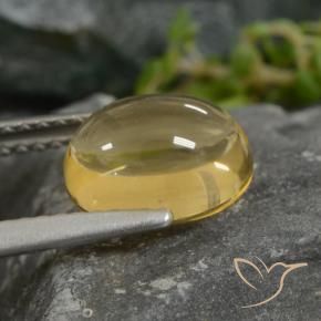 2.23克拉天然黄水晶，椭圆形，透明