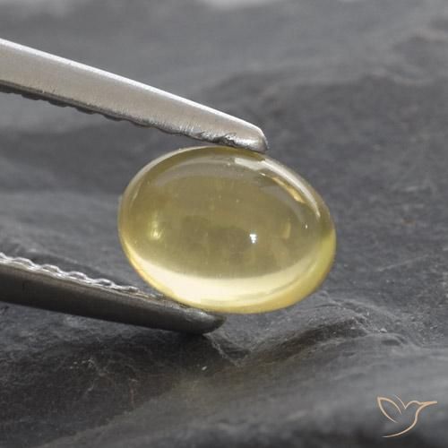 1.16克拉天然黄水晶，椭圆形，透明