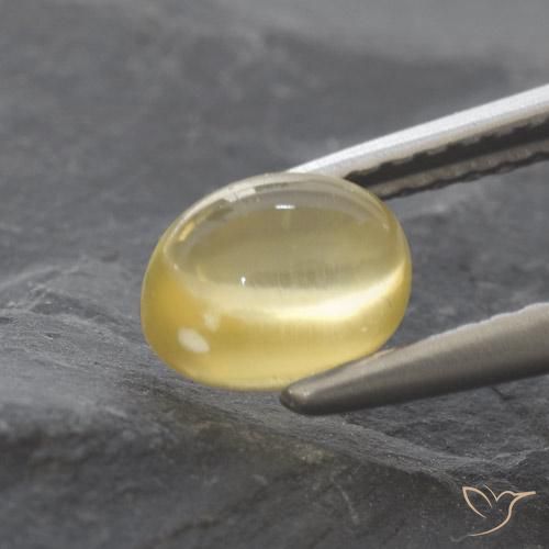 1.16克拉天然黄水晶，椭圆形，透明