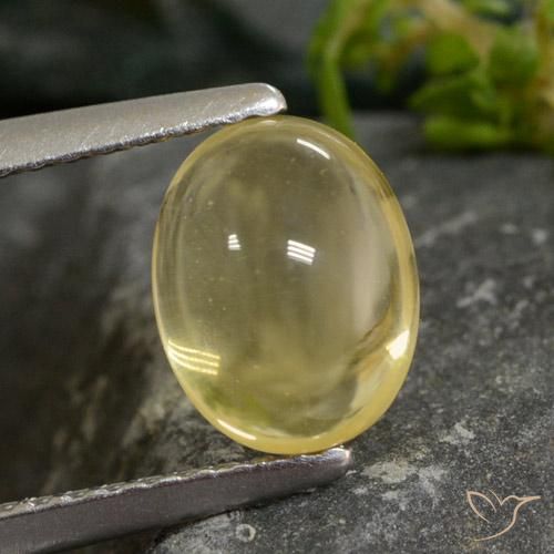 1.61ct 天然 淡黄色 黄水晶, 椭圆形, 透明