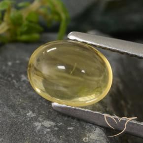 1.43克拉天然黄水晶，椭圆形，透明