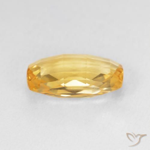 4.05克拉天然黄水晶，软垫，VVS