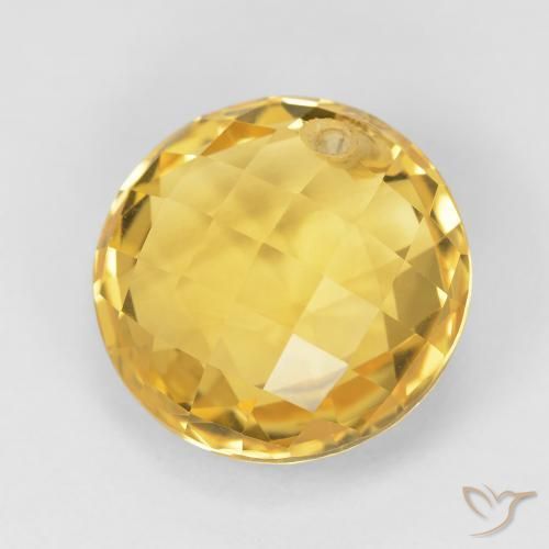 7.79克拉天然黄水晶，圆形的，VVS