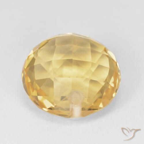 7.46克拉天然黄水晶，圆形的，VVS-VS