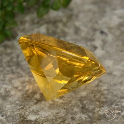 3.69克拉天然黄水晶，软垫，VVS-VS