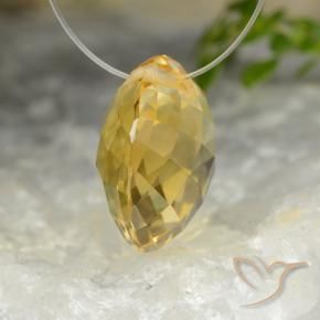 7.70克拉天然黄水晶，圆形的，VVS