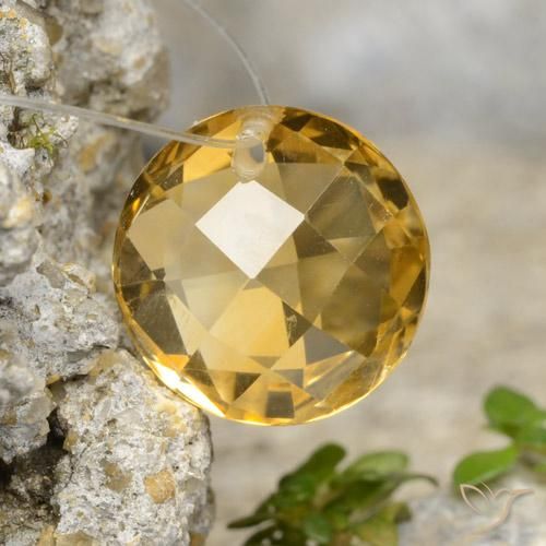 4.79ct 天然 金橙色 黄水晶, 圆形的, VVS