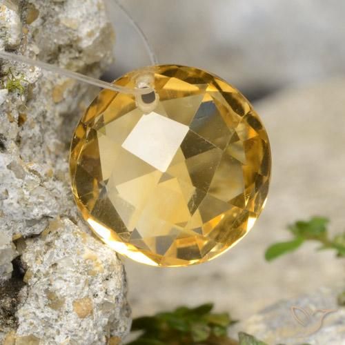 4.79克拉天然黄水晶，圆形的，VVS