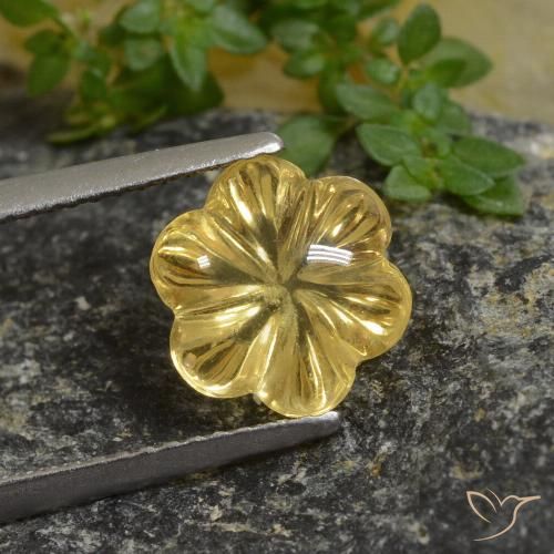 2.64ct 天然 蜜黄色 黄水晶, 花形切割, 透明