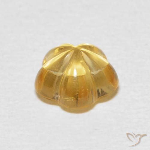 2.31克拉天然黄水晶，花形切割，透明