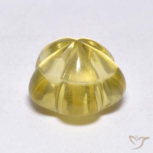 2.38克拉天然黄水晶，花形切割，透明