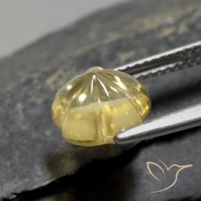 2.30克拉天然黄水晶，花形切割，透明