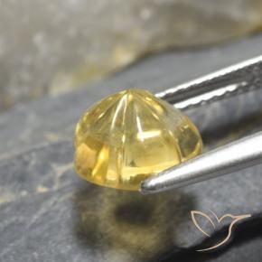2.19克拉天然黄水晶，花形切割，透明