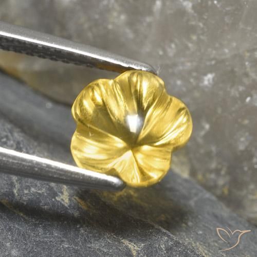 2.30克拉天然黄水晶，花形切割，透明