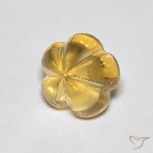 2.29ct 天然 蜜黄色 黄水晶, 花形切割, 透明