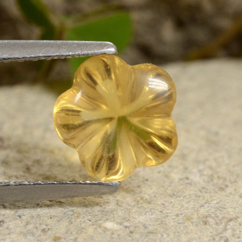 1.76ct 天然 蜜黄色 黄水晶, 花形切割, 透明