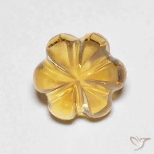 2.19ct 天然 蜜黄色 黄水晶, 花形切割, 透明