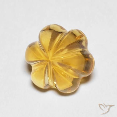 2.19克拉天然黄水晶，花形切割，透明