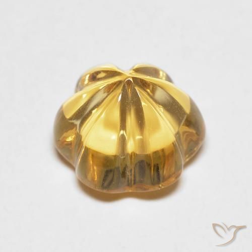 2.19克拉天然黄水晶，花形切割，透明