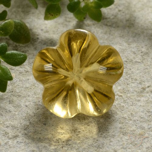 2.24ct 天然 蜜黄色 黄水晶, 花形切割, 透明