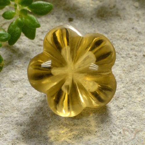 2.52ct 天然 蜜黄色 黄水晶, 花形切割, 透明