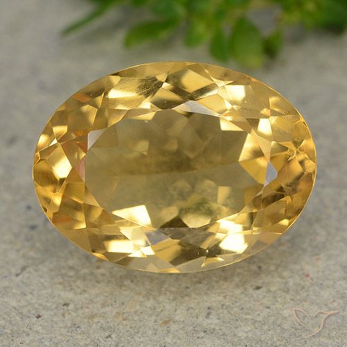 6.19ct 天然 中金 黄水晶, 椭圆形, VVS