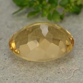 6.19克拉天然黄水晶，椭圆形，VVS