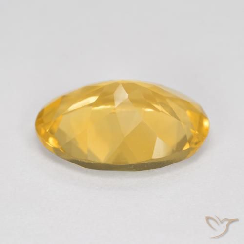 4.75克拉天然黄水晶，椭圆形，VVS-VS