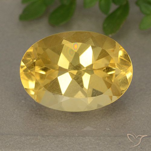 6.24ct 天然 金橙色 黄水晶, 椭圆形, VVS-VS