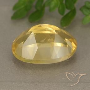 6.24克拉天然黄水晶，椭圆形，VVS-VS