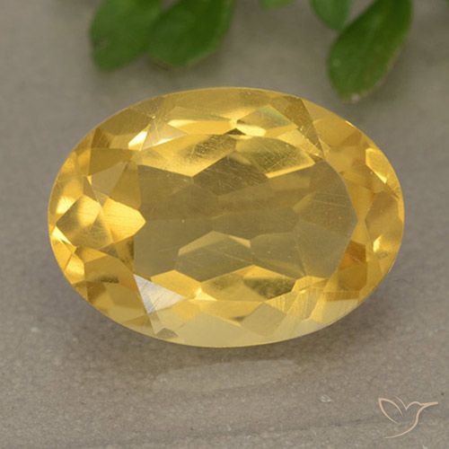 4.81ct 天然 亮金 黄水晶, 椭圆形, VVS-VS