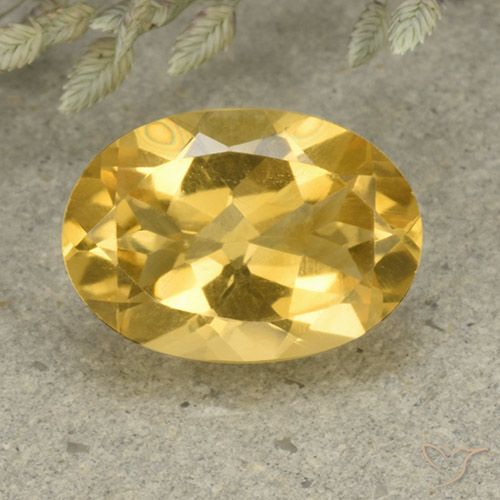 5.14ct 天然 金橙色 黄水晶, 椭圆形, VVS-VS
