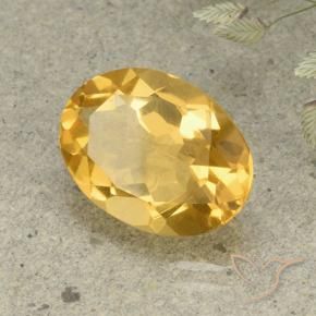 4.70克拉天然黄水晶，椭圆形，VVS-VS