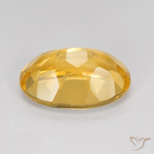 5.71克拉天然黄水晶，椭圆形，VVS-VS