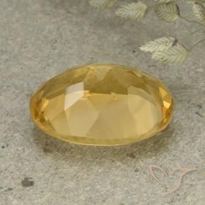 5.56克拉天然黄水晶，椭圆形，VVS-VS