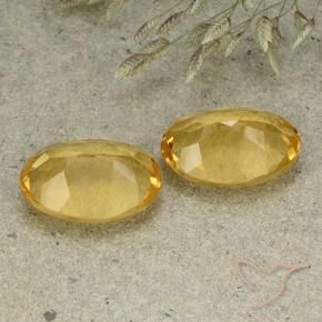 8.96克拉天然黄水晶，椭圆形，VVS-VS