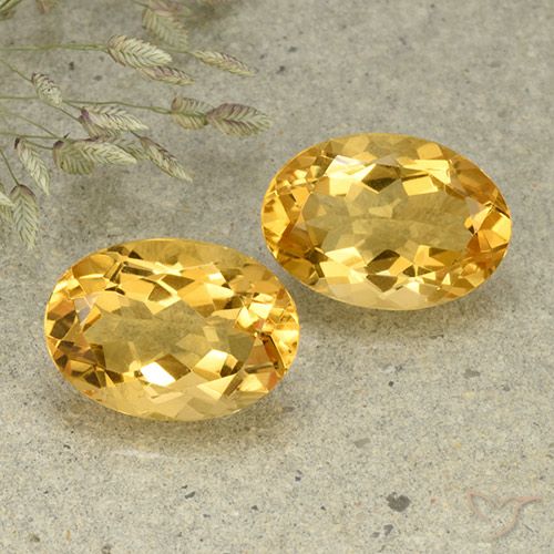 10.84ctw 天然 金橙色 黄水晶, 椭圆形, VVS-VS