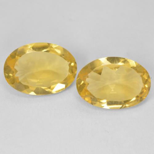 9.12ctw 天然 金橙色 黄水晶, 椭圆形, VVS-VS