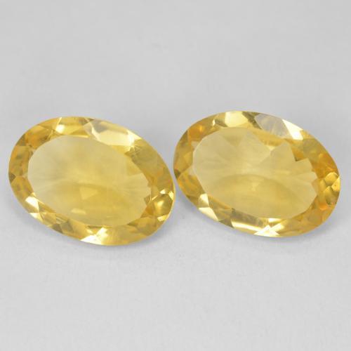 9.12克拉天然黄水晶，椭圆形，VVS-VS