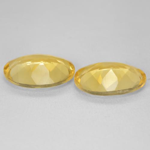 9.12克拉天然黄水晶，椭圆形，VVS-VS