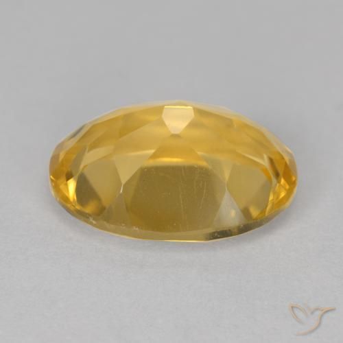 5.52克拉天然黄水晶，椭圆形，VVS-VS