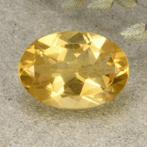 5.31ct 天然 中金 黄水晶, 椭圆形, VVS-VS