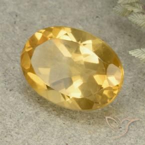 5.31克拉天然黄水晶，椭圆形，VVS-VS