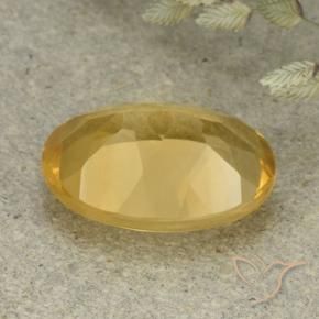 5.31克拉天然黄水晶，椭圆形，VVS-VS