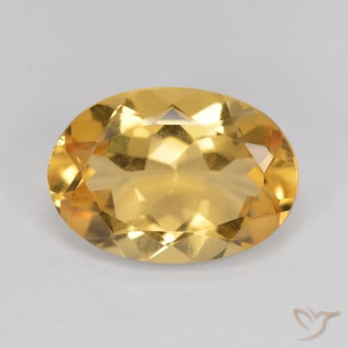 5.04ct 天然 橙金 黄水晶, 椭圆形, VVS-VS